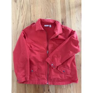 Weekends by Chico's Women's Red Utility Jacket - Size XL